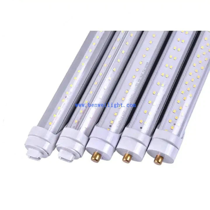 V shape 8ft single pin led fluorescent bulbs
