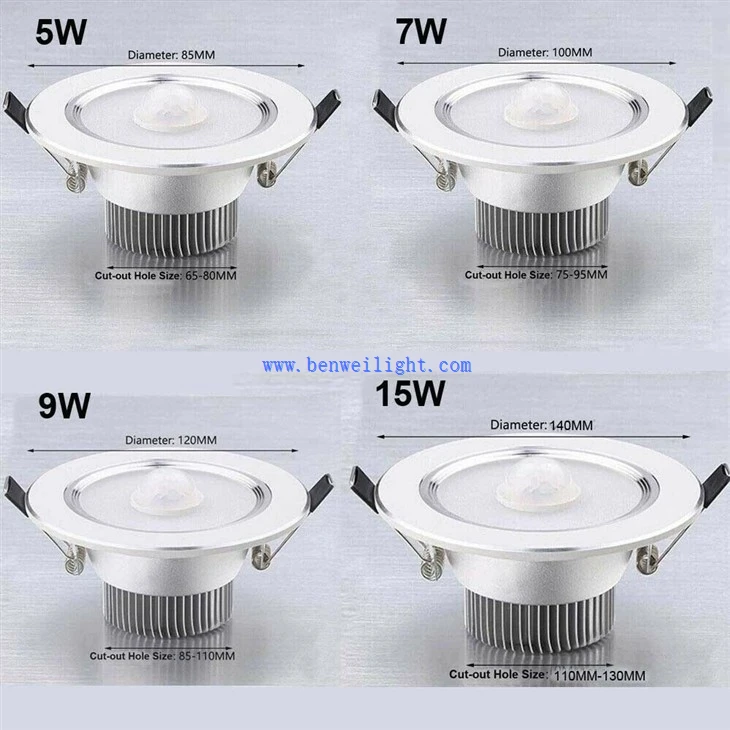 PIR Motion Sensor LED Ceiling Downlight 1