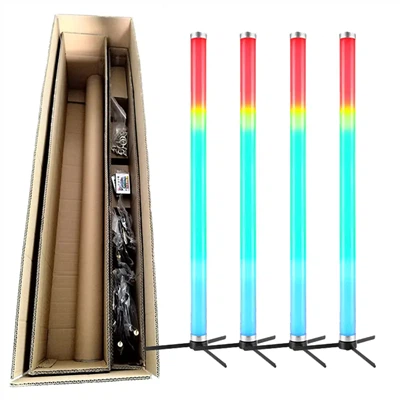Tube Céim LED IP65 RGBW: 40W DMX Gan Sreang Do Lasmuigh / Stiúideo
