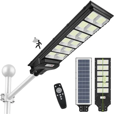 Soilse Gréine Uiscedhíonach Lasmuigh, 6500K Dusk To Dawn Solar Street Light
