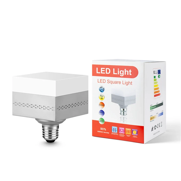 Bleibíní LED Cearnógacha - B22/E27|13-38W|Tíosach ar Fhuinneamh
